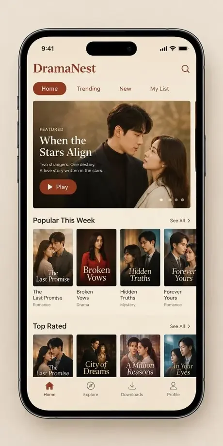 AI漫剧伦理 APP 界面预览